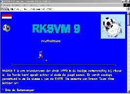 RKSVM 9 Thuispagina (soccerteam)
